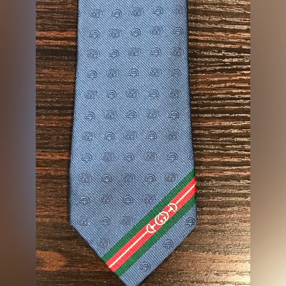 GUCCI Interlocking GG Horsebit Silk Tie ๐ฅ๐ - Picture 16 of 17